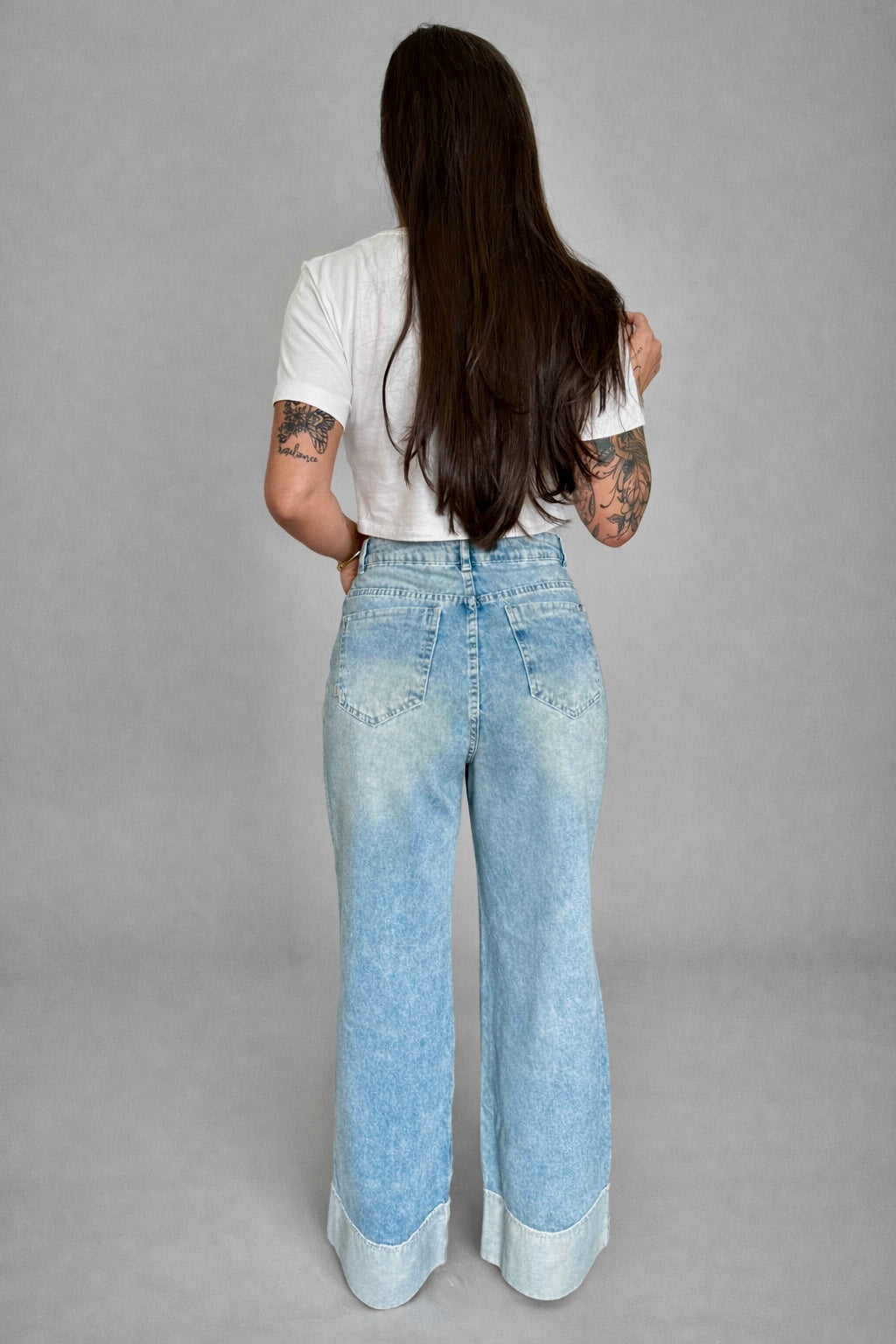 Calça Jeans Wide Leg