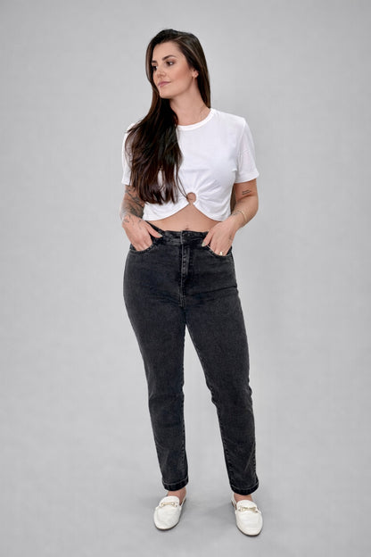 Calça Jeans Mom