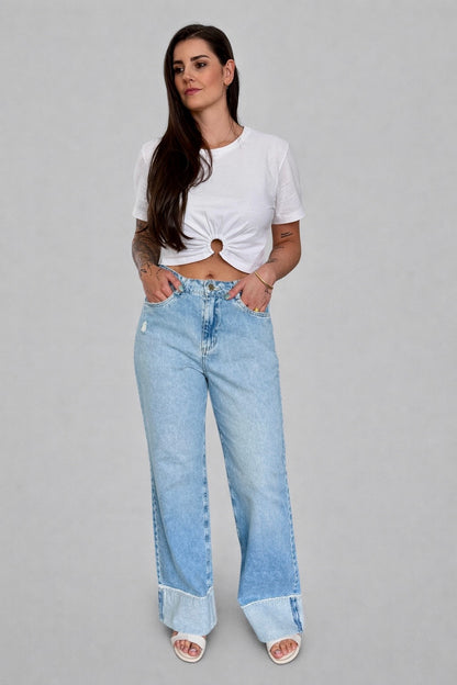 Calça Jeans Wide Leg