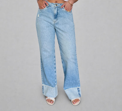 Calça Jeans Wide Leg