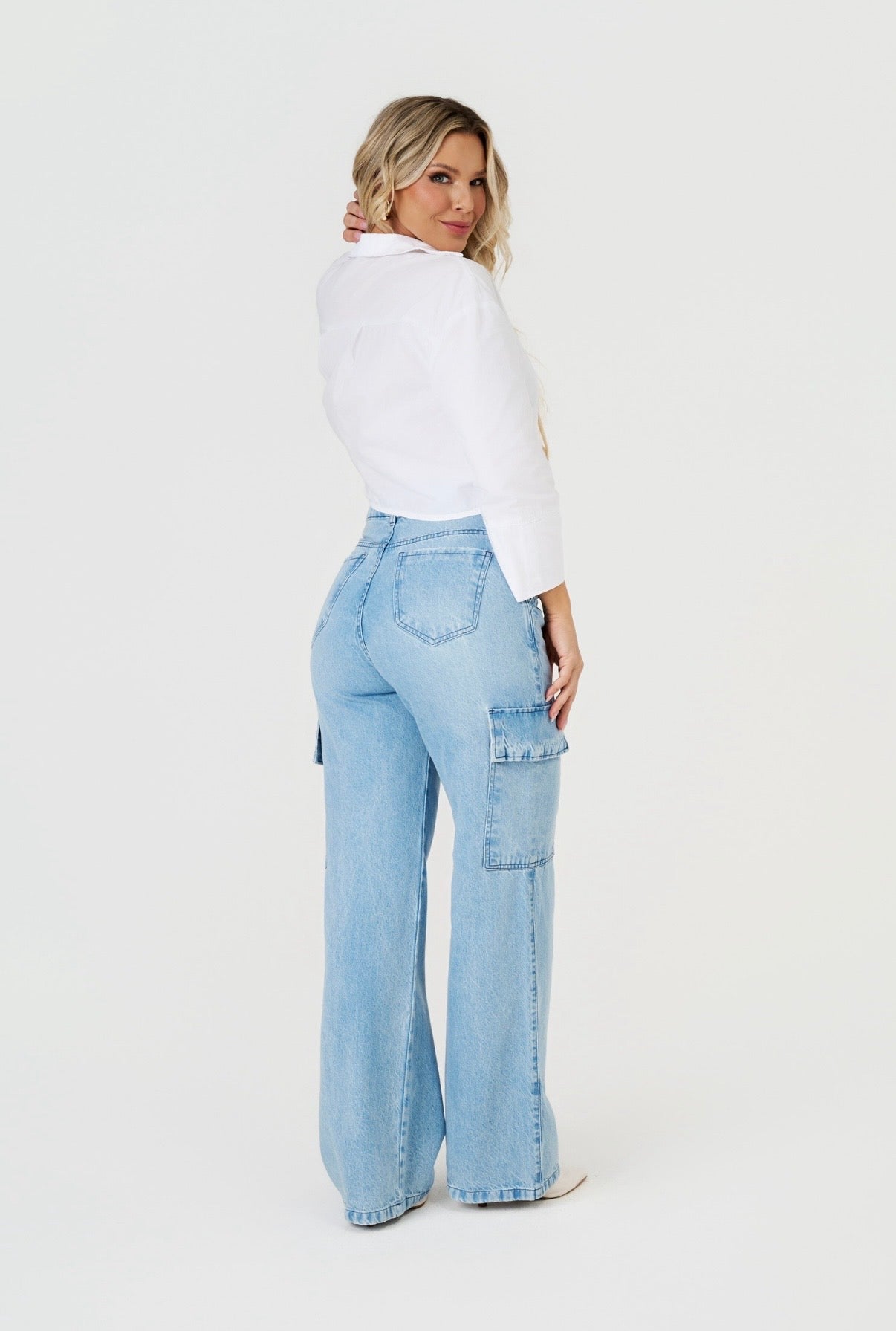 Calça Jeans Wide Leg