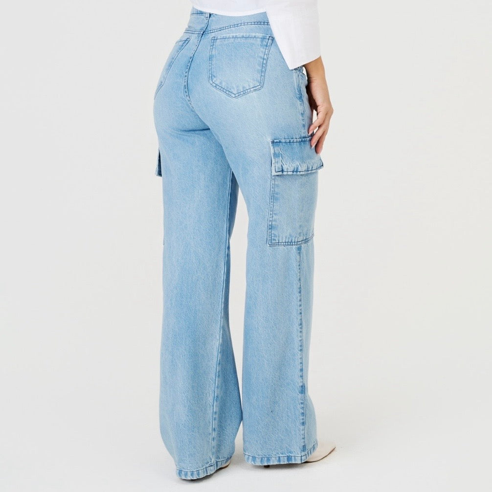 Calça Jeans Wide Leg